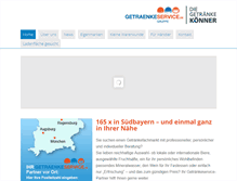 Tablet Screenshot of getraenkeservice.de